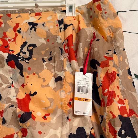 Ruby Rd. Multicolor Abstract A-Line Skirt - Picture 3 of 3